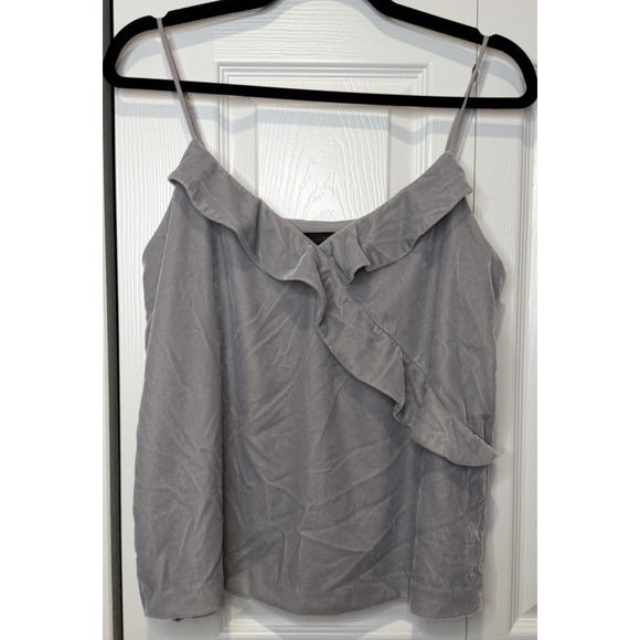 J.CREW Tops - J Crew Womens Dainty Velvet Top‎ Size 8 Ruffle Fairy Coquette NYE Romantic Soft